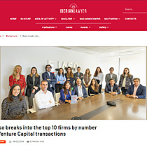 Ejaso breaks into the top 10 firms by number of Venture Capital transactions